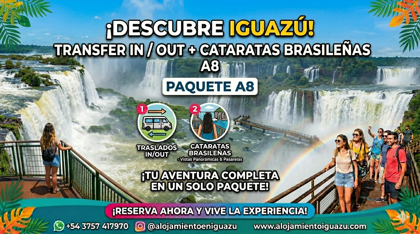 TRANSFER IN / OUT + CATARATAS BRASILEÑAS A8